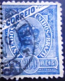 Selo postal do Brasil de 1905 Madrugada 200 U A