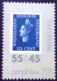 Selo postal da Holanda de 1977 Amphilex 77