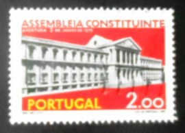 Selo postal de Portugal de 1975 Assembly Building
