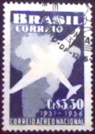 Selo postal de 1956 Correio Aéreo Nacional - C  377 NCC