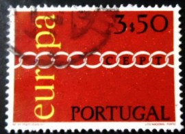 Selo postal de Portugal de 1971 C.E.P.T. Chains