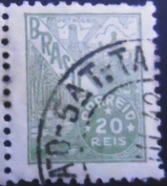 Selo postal do Brasil de 1941 Petróleo 20