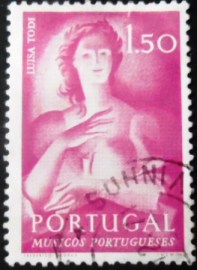 Selo postal de Portugal de 1974 Luisa Todi