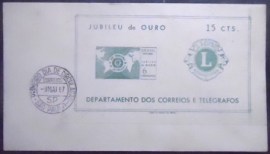 Envelope Comemorativo de 1967 Lions Club