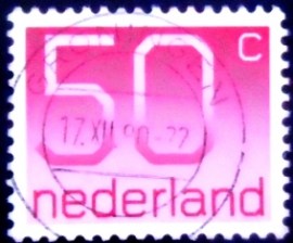 Selo postal da Holanda de 1980 Numeral Type Crouwel 50