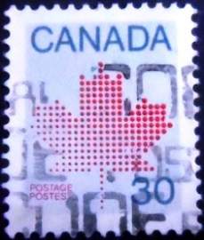 Selo postal do Canadá de 1982 Maple Leaf 30