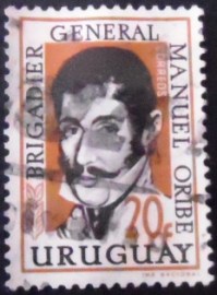 Selo postal do Uruguai de 1961 General Manuel Oribe 20