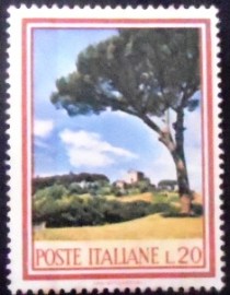 Selo postal da Itália de 1966 Italian Stone Pine