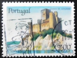 Selo postal de Portugal de 1988 Castle Almourol
