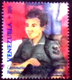 Selo postal da Venezuela de 1999 Soldier