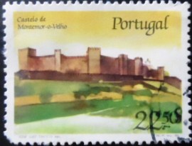 Selo postal de Portugal de 1986 Montemor-o-Velho Castle