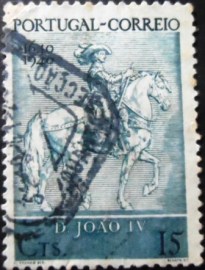 Selo postal de Portugal de 1940 King Joao IV