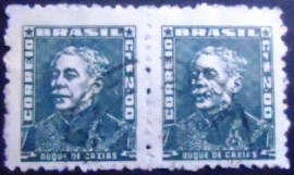 Par de selos do Brasil de 1964 Duque de Caxias 2
