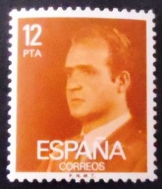 Selo postal da Espanha de 1976 King Juan Carlos I 12