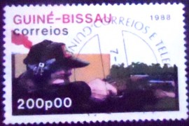 Selo postal de Guiné Bissau de 1988 Shooting