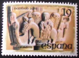 Selo postal da Espanha de 1979 Flight into Egypt