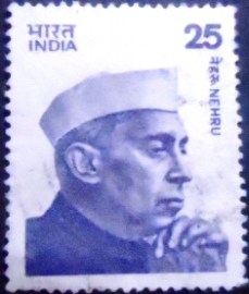 Selo postal da Índia de 1976 Jawaharlal Nehru