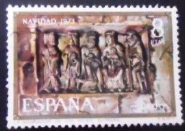 Selo postal da Espanha de 1973 Adoration of the Kings