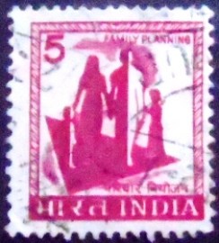Selo postal da Índia de 1975 Family Planning