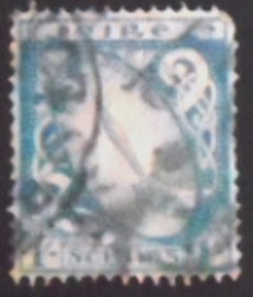 Selo postal da Irlanda de 1923 Sword of Light 1
