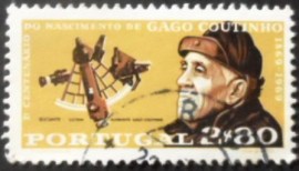 Selo postal de Portugal de 1969 Gago Coutinho