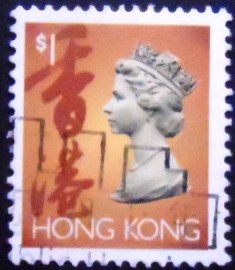 Selo postal de Hong Kong de 1993 Queen Elizabeth II 1