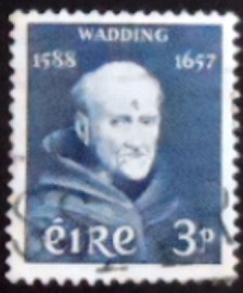 Selo postal da Irlanda de 1957 Father Luke Wadding