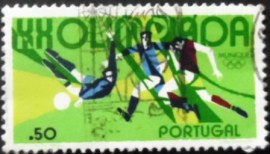 Selo postal de Portugal de 1972 Soccer
