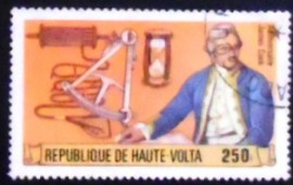 Selo postal de Haute Volta de 1978 Captain James Cook