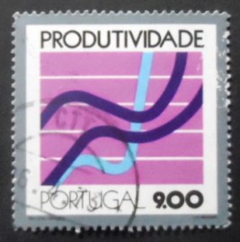 Selo postal de Portugal de 1973 Statistic Curves
