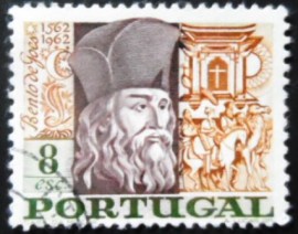 Selo postal de Portugal de 1968 Bento de Goes