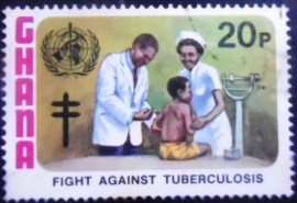 Selo postal de Gana de 1982 Child Immunization