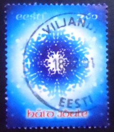 Selo postal da Estônia de 2001 Christmas