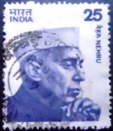 Selo postal da Índia de 1976 Jawaharlal Nehru I
