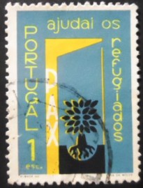 Selo postal de Portugal de 1960 World Refugee Year