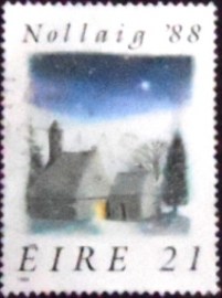 Selo postal da Irlanda de 1988 Winter landscape