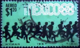 Selo postal do México de 1967 Summer Olympic Games 1968