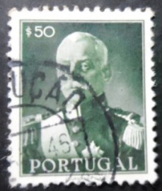 Selo postal de Portugal de 1945 President Carmona