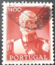 Selo postal de Portugal de 1945 President Carmona 1$ - 654 U