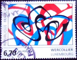 Selo postal da França de 1996 Wercollier