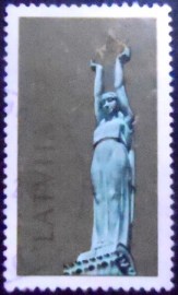 Selo postal da Letônia de 1991 Freedom Monument