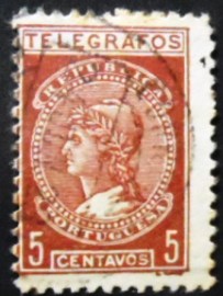 Selo postal de Portugal de 1921 Republica