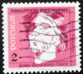 Selo postal de Portugal de 1990 João Gonçalves Zarco