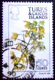 Selo postal de Turcas & Caicos de 1990 Orchid