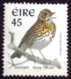 Selo postal da Irlanda de 1998 Song Thrush