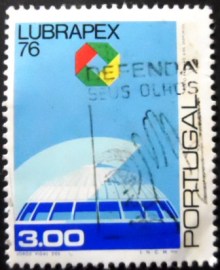 Selo postal de Portugal de 1976 Lubrapex 76