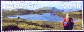 Selo postal das Ilhas Faroe de 2018 Toftavatn