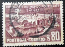 Selo postal de Portugal de 1940 Exhibition Mundo Portugues