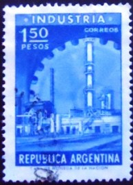 Selo postal da Argentina de 1958 Industry