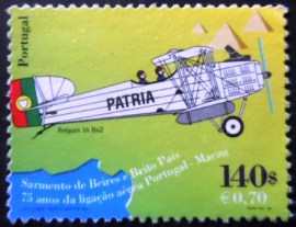 Selo postal de Portugal de 1999 Air Connection Portugal-Macau